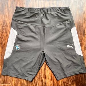 PUMA X BMW Bike Shorts with Logos and White detail